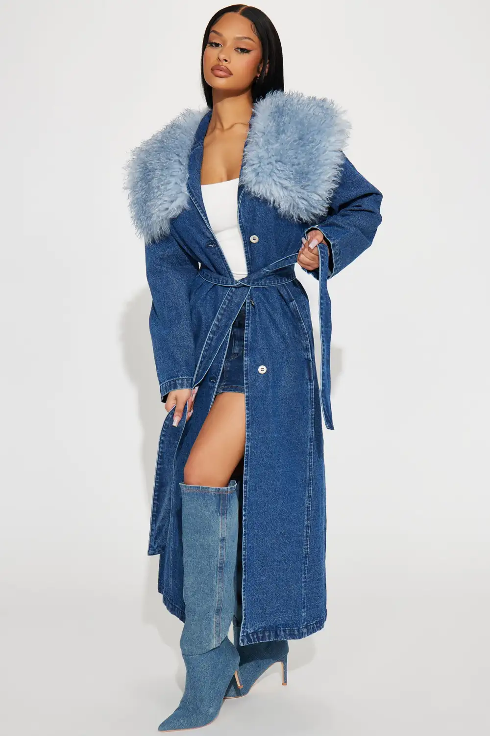 Haven Denim Trench - Dark Wash-Aldronix