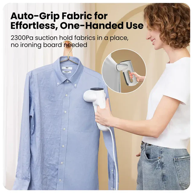 Vacuum Steamer-Handheld Travel Home Garment Steamer for Clothes,-Aldronix