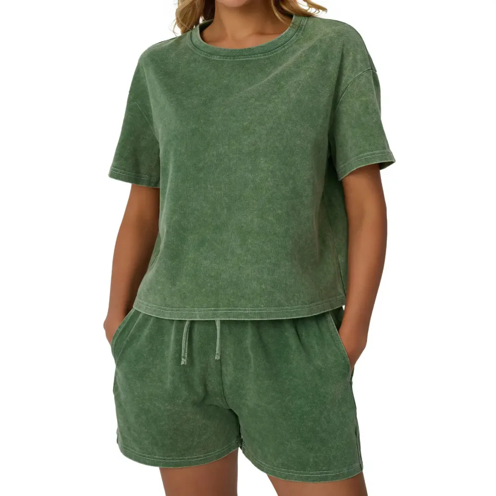 Fade Craft Casual Acid Wash 2-Piece Outfit-Aldronix