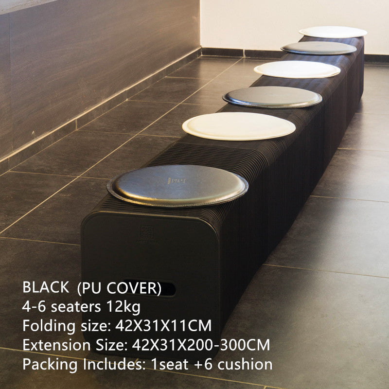 Clearance Offer Modern Design Accordion Folding Kraft Paper Stool Sofa Chair-Aldronix