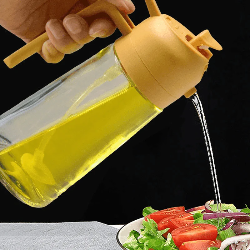 2-in-1 Glass Oil Sprayer and Dispenser-Aldronix