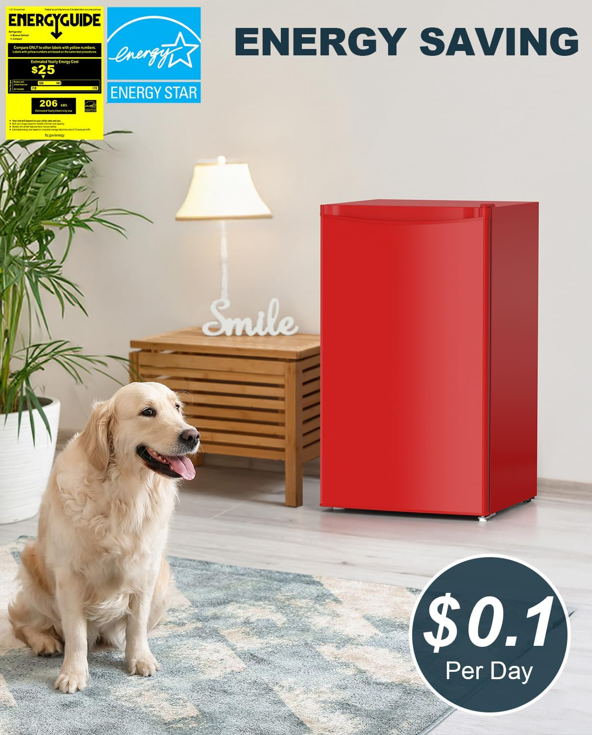  3.2 Cu.Ft Mini Fridge with Freezer, Single Door Mini Fridge, Dorm Fridge, Adjustable Thermostat, Mini Refrigerator for Bedroom, Office, Dorm, Black-BR321-Aldronix