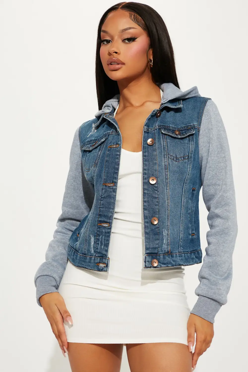 His Name Was Tustin Denim Jacket - Medium Wash-Aldronix