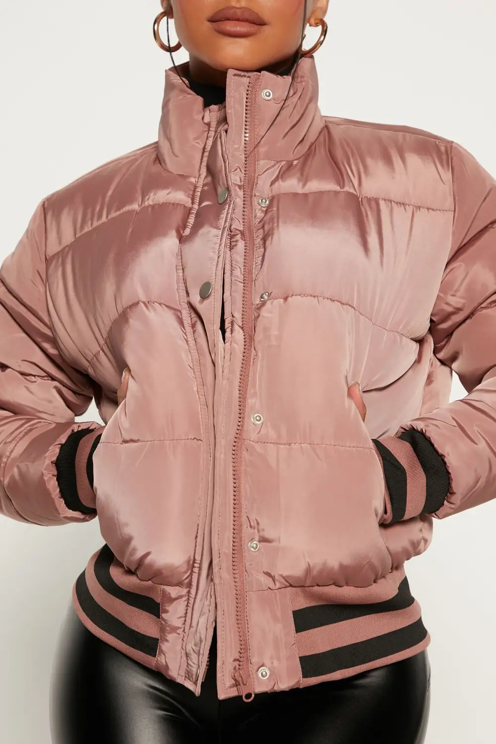 Mrs. Jackson Puffer Jacket - Light Pink-Aldronix