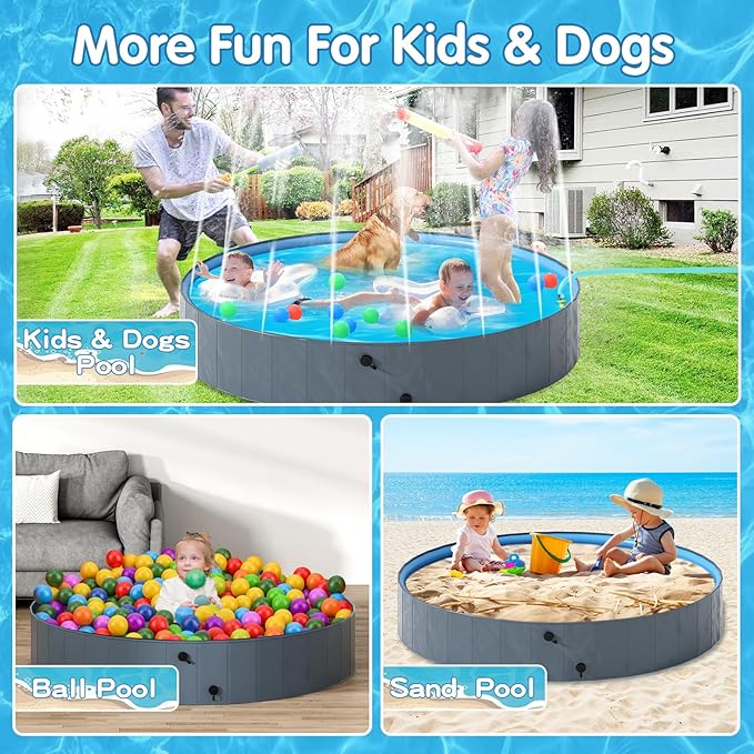 Dog Pool with Sprinkler-Aldronix