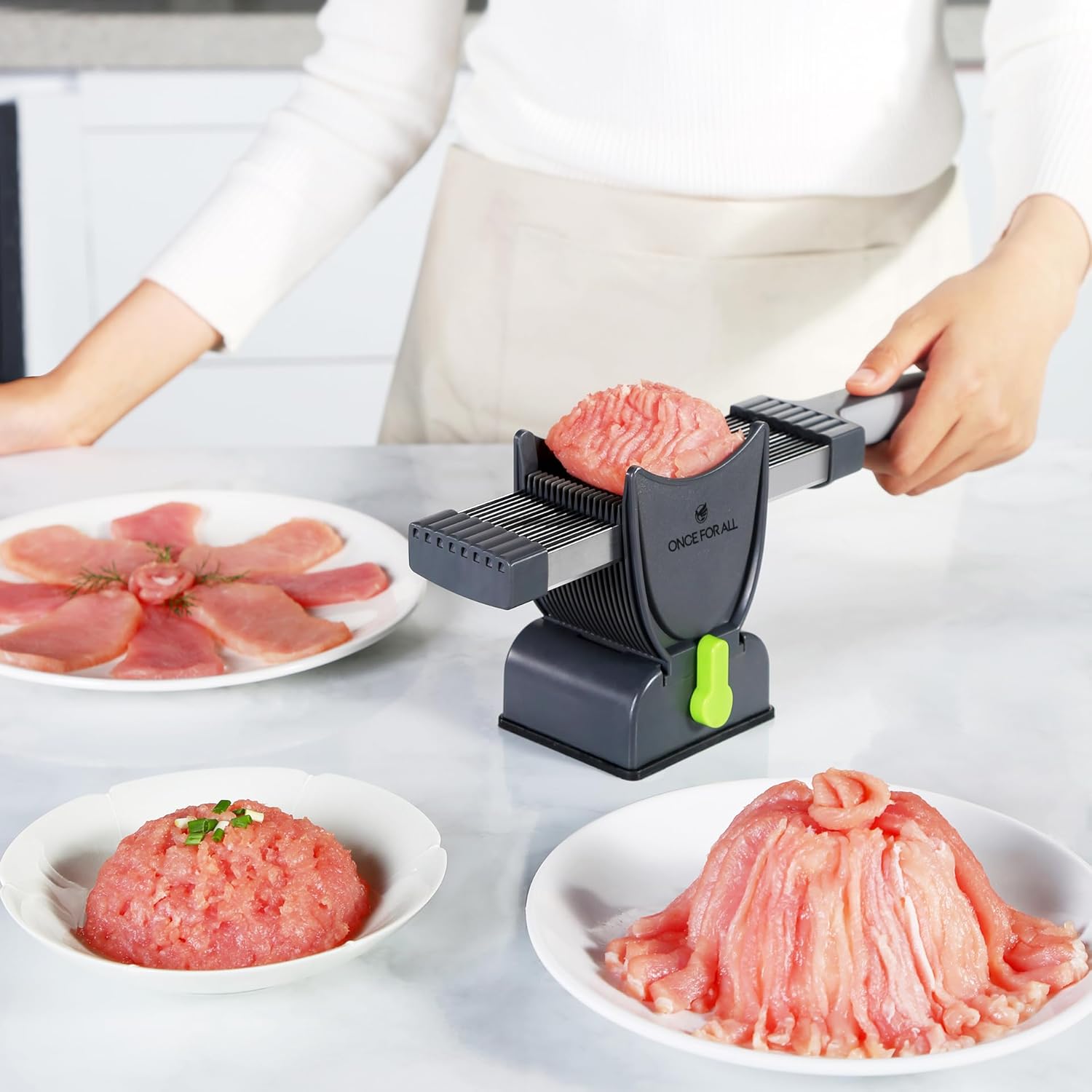 Fresh Meat Slicer Cleaver Kitchen Knife Set For Meat Slicing Shredding, Manual Meat Cutter Food Slicer For Beef Pork Mutton For Home Cooking BBQ Hot Pot-Aldronix