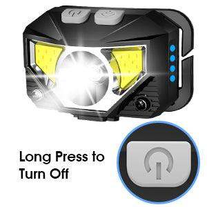 2-Pack Ultra-Bright Led Rechargeable Headlamp Flashlight Waterproof And Motion Sensor-Aldronix