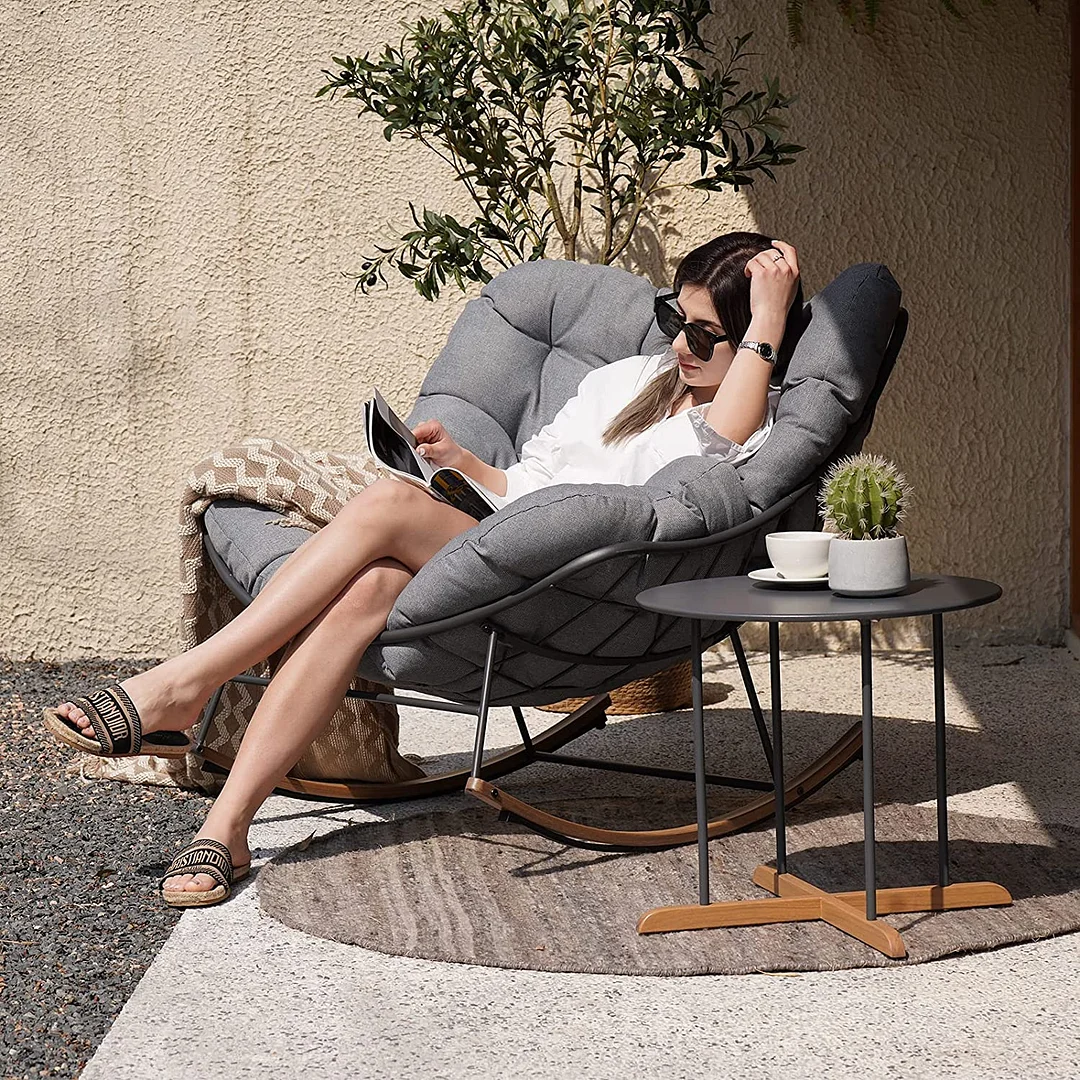 馃敟Rocking Chair (With Cushion)-Aldronix