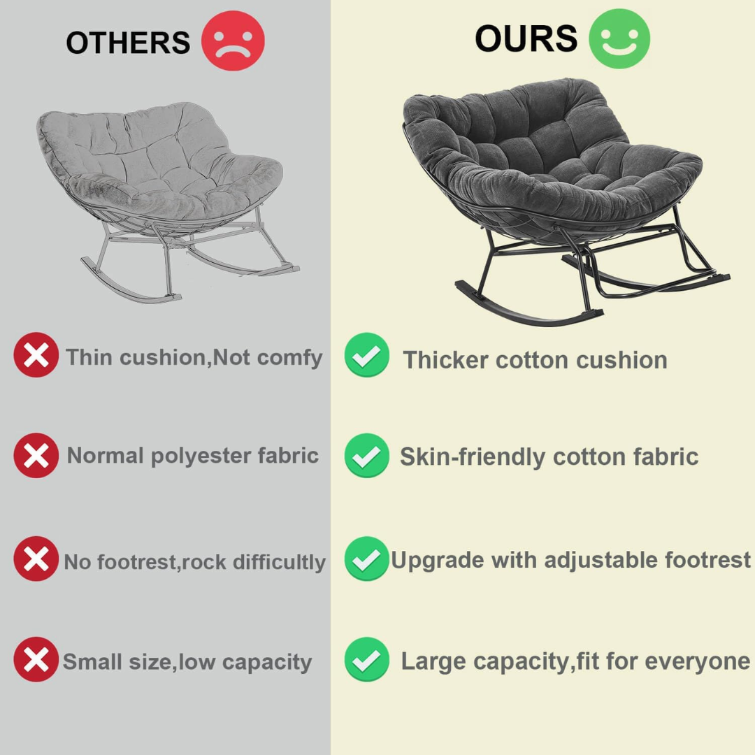 Nursery Ergonomic  Rocking Chair-Aldronix