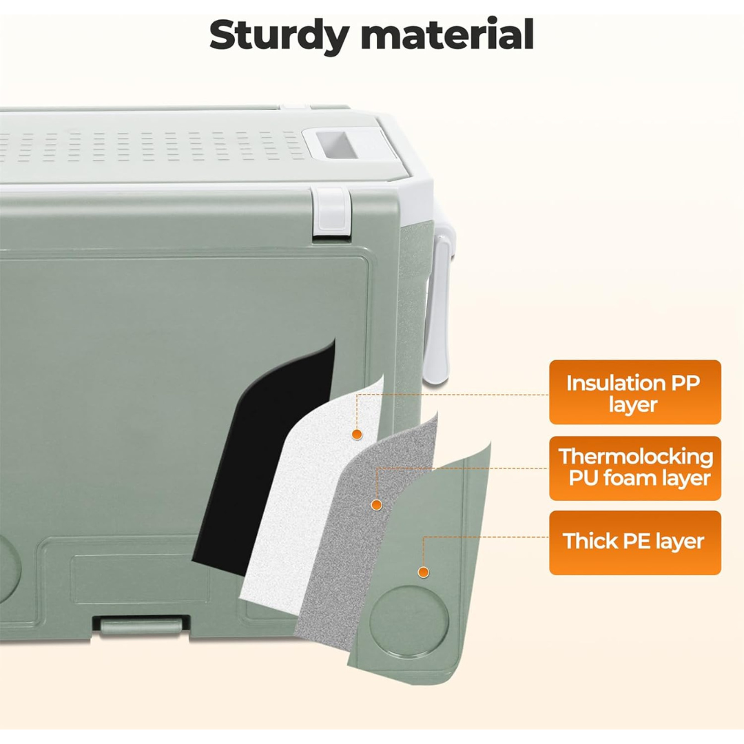 Ice Box with Table & Chairs - Portable Trolley-Aldronix