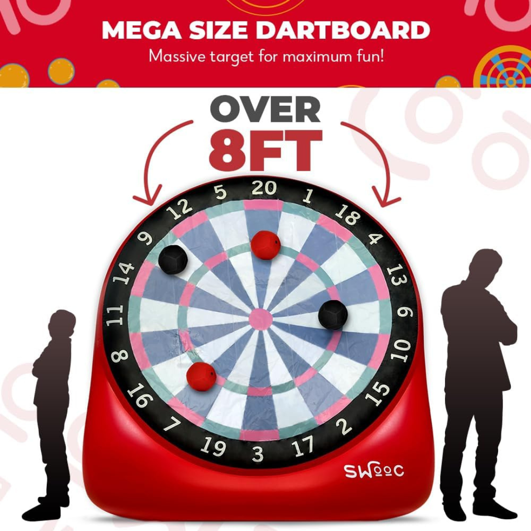 Giant Kick Darts with 15+ Games Included-Aldronix