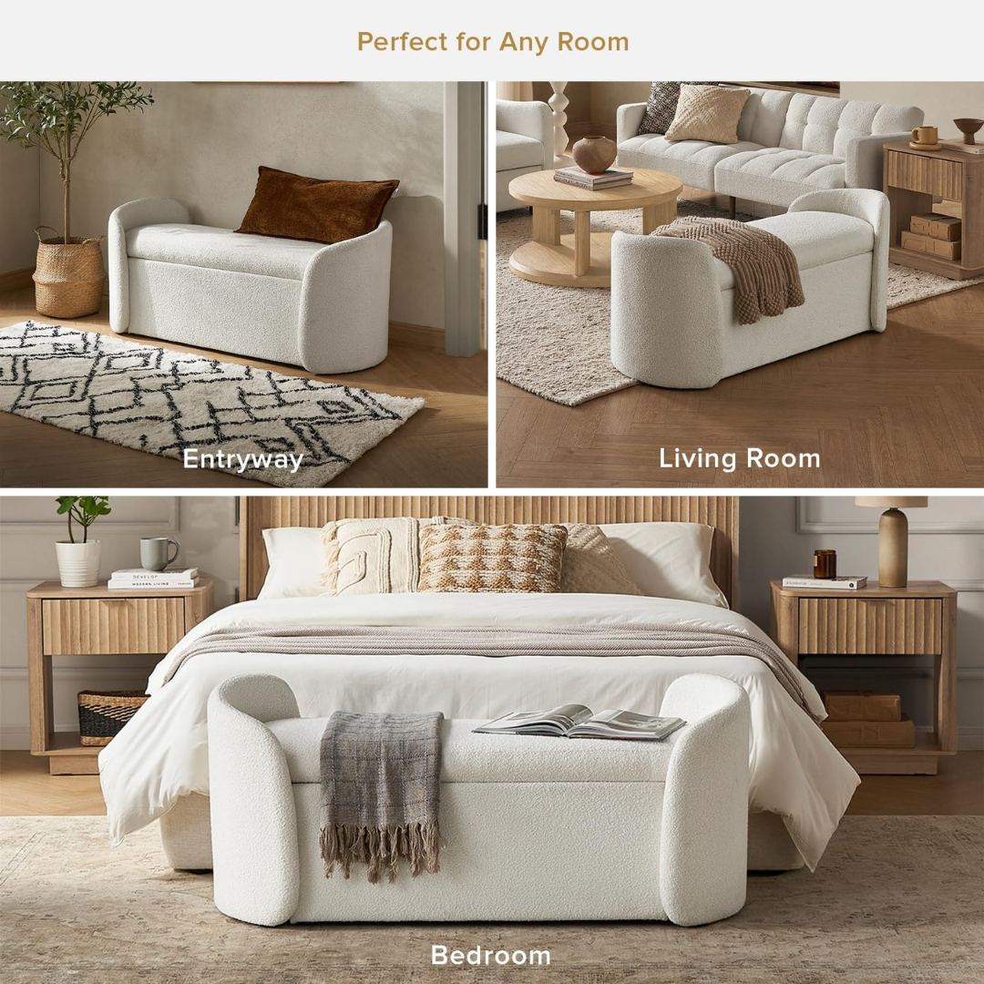 Ottoman Storage Bench-Aldronix