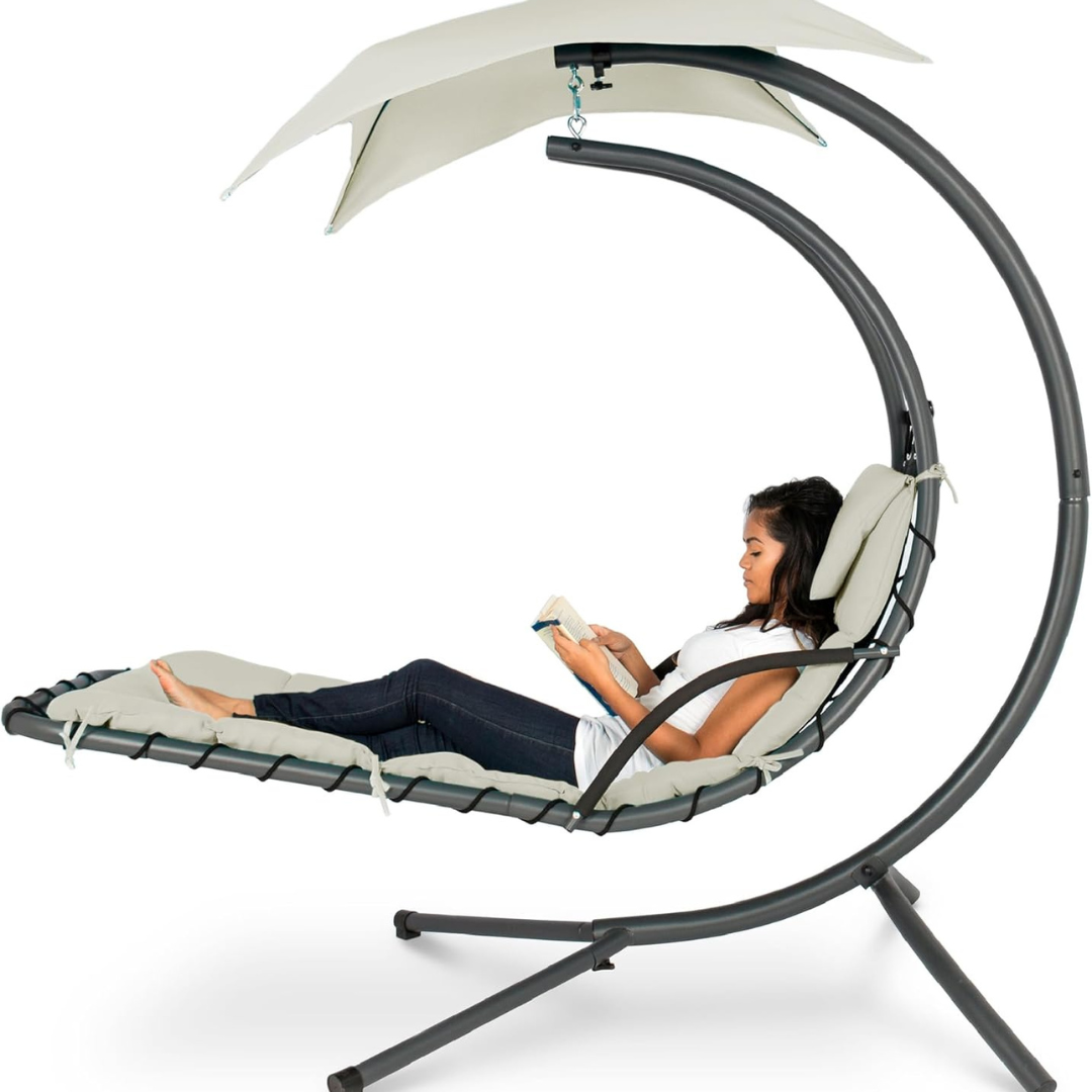 Curved Steel Chaise Lounge - Swing-Aldronix