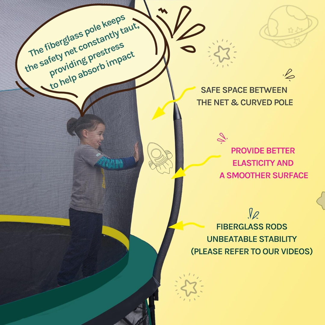 Outdoor Family Trampoline - Springless-Aldronix