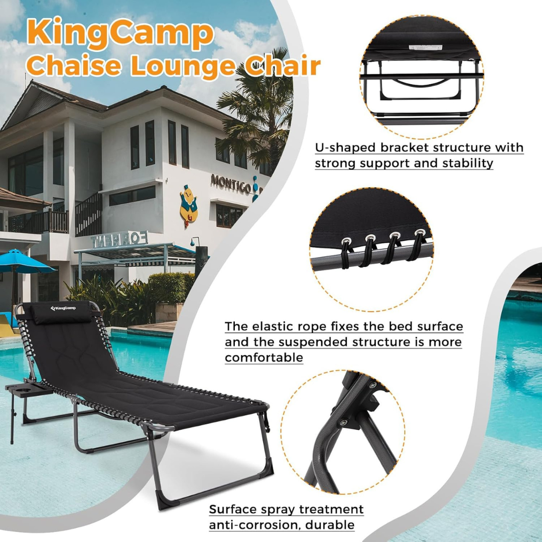 Beach Reclining Patio Pool Chair-Aldronix