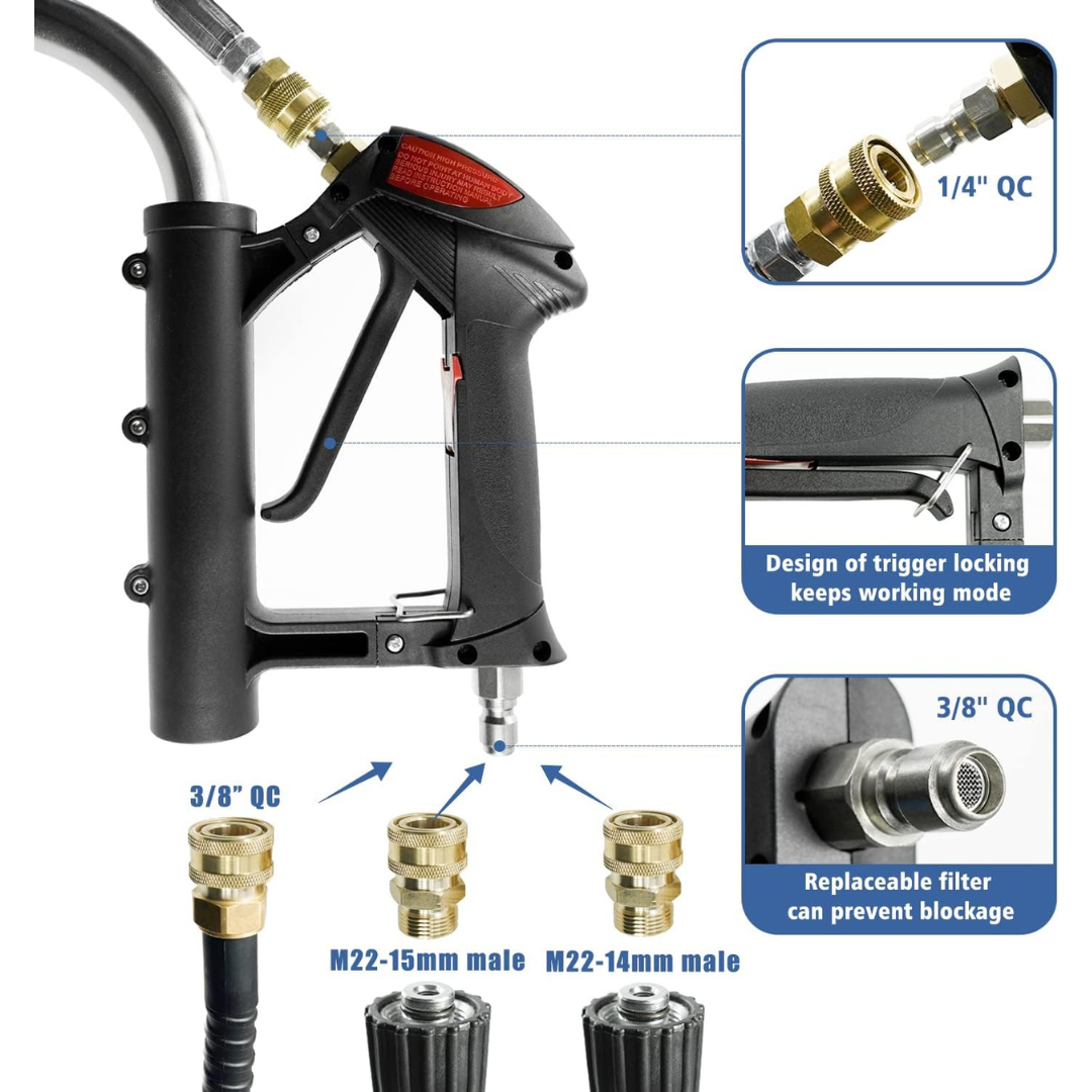 Pressure Washer Surface Cleaner with 4 Wheels-Aldronix