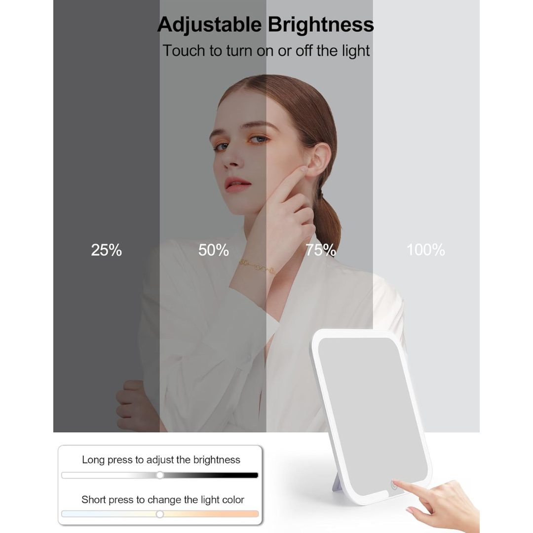 Makeup Bag with LED Mirror-Aldronix