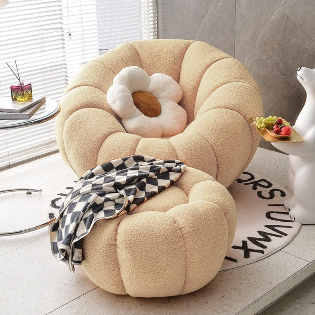 Modern Lamb Fleece Sofa Set-Aldronix