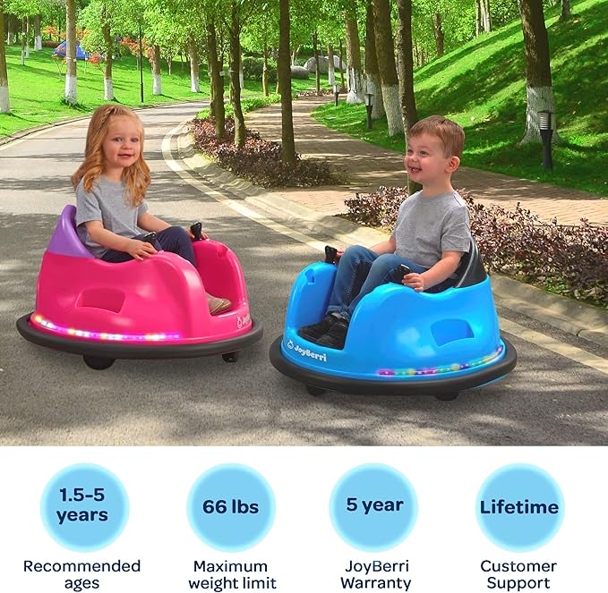 12V Electric Bumper Car for Kids & Toddlers,Ride On Unique Design UFO Bumping Toy Car Gifts, Manual and Remote Control,3 Speeds, 5-Point Harness, LED Lights,360 Degree Spin-Aldronix