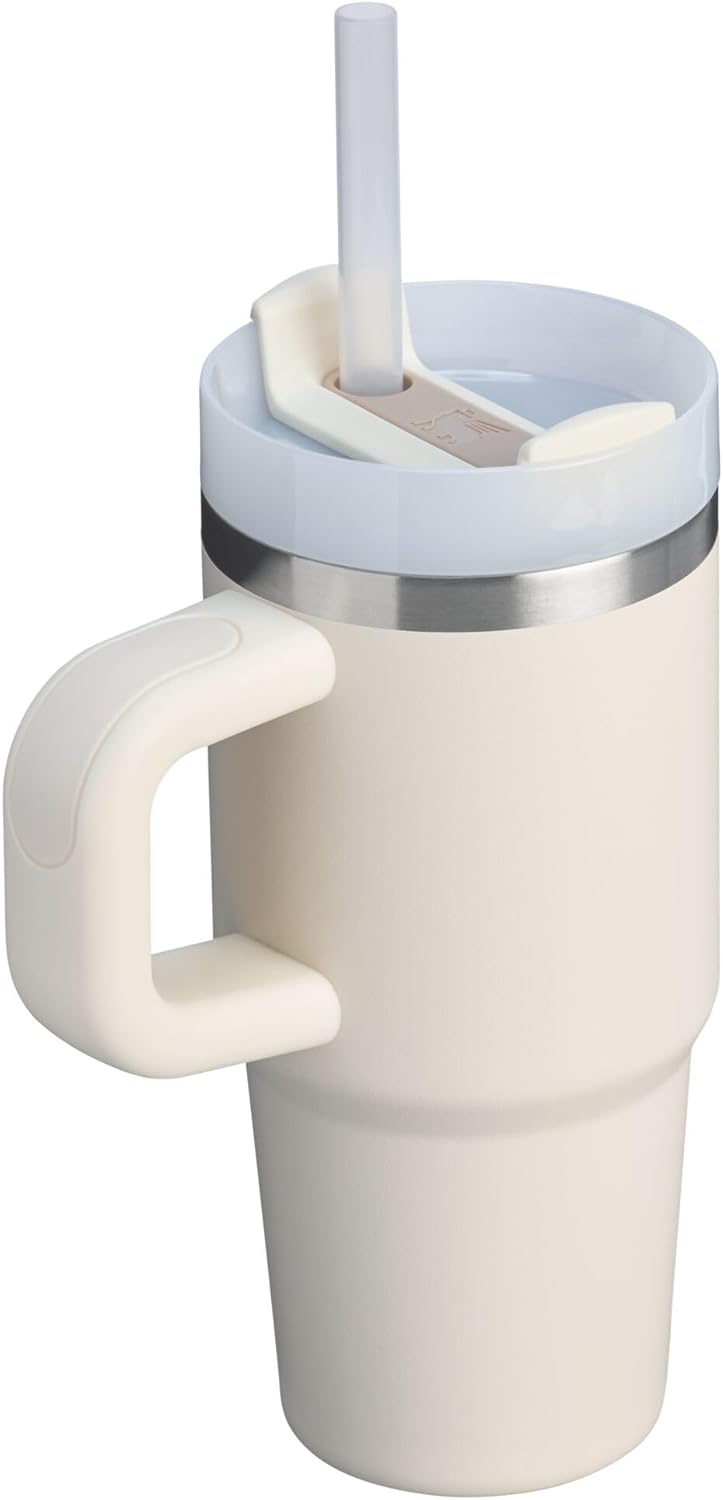 Stanley Quencher H2.0 Tumbler with Handle and Straw 30 oz | Flowstate 3-Position Lid | Cup Holder Compatible for Travel | Insulated Stainless Steel Cup | BPA-Free | Cherry Blossom-Aldronix
