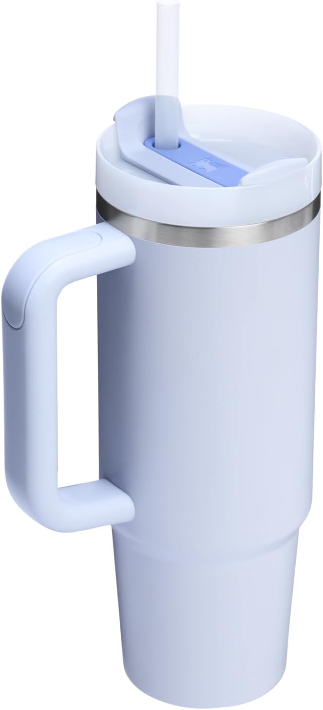 Stanley Quencher H2.0 Tumbler with Handle and Straw 30 oz | Flowstate 3-Position Lid | Cup Holder Compatible for Travel | Insulated Stainless Steel Cup | BPA-Free | Cherry Blossom-Aldronix
