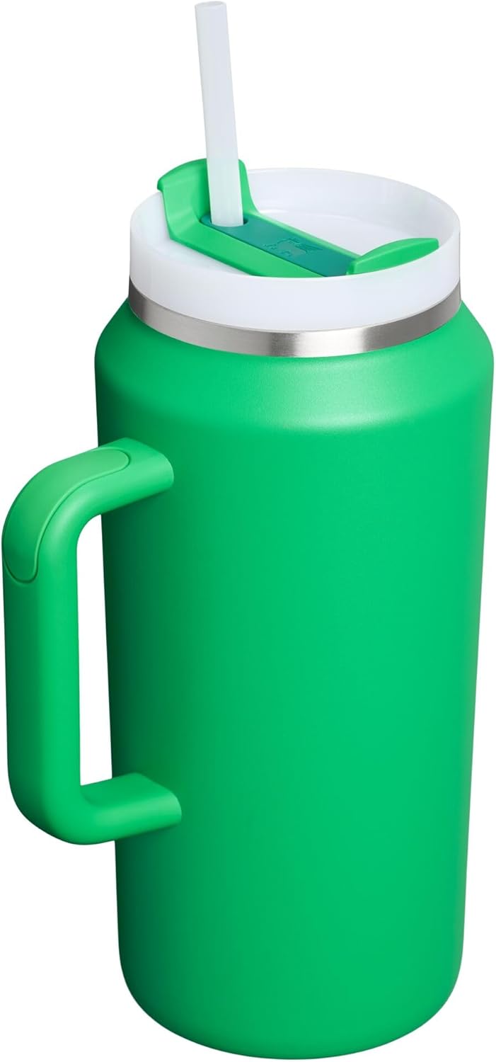 Stanley Quencher H2.0 Tumbler with Handle and Straw 30 oz | Flowstate 3-Position Lid | Cup Holder Compatible for Travel | Insulated Stainless Steel Cup | BPA-Free | Cherry Blossom-Aldronix