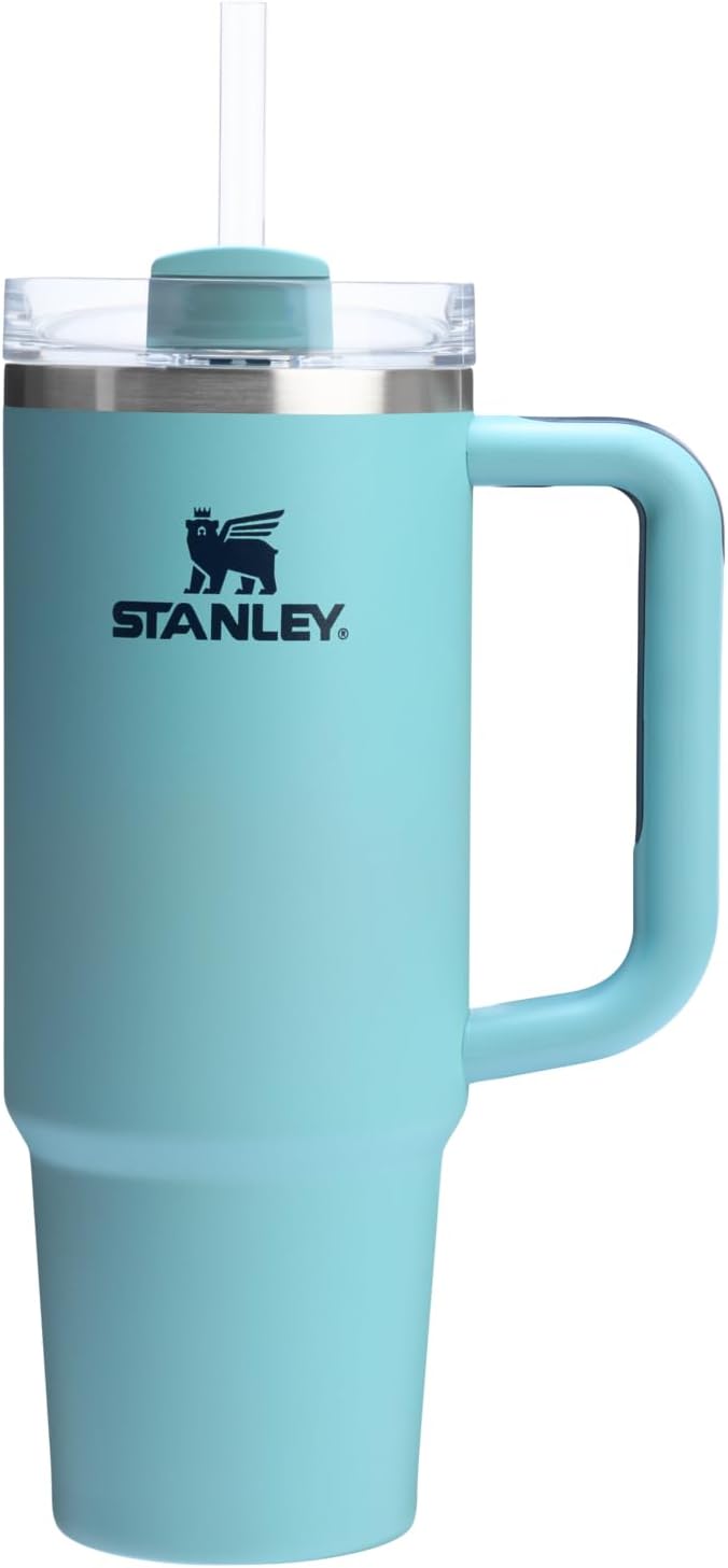 Stanley Quencher H2.0 Tumbler with Handle and Straw 30 oz | Flowstate 3-Position Lid | Cup Holder Compatible for Travel | Insulated Stainless Steel Cup | BPA-Free | Cherry Blossom-Aldronix