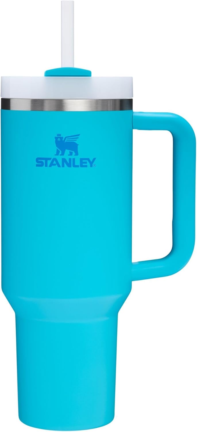 Stanley Quencher H2.0 Tumbler with Handle and Straw 30 oz | Flowstate 3-Position Lid | Cup Holder Compatible for Travel | Insulated Stainless Steel Cup | BPA-Free | Cherry Blossom-Aldronix