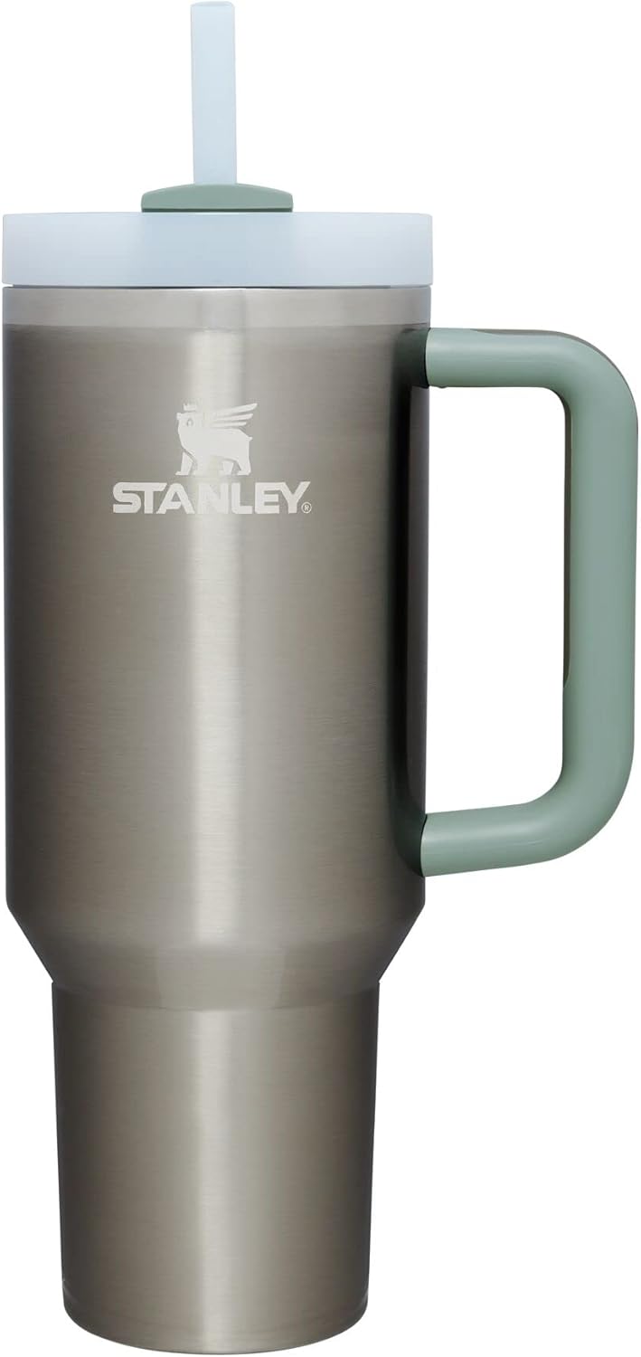 Stanley Quencher H2.0 Tumbler with Handle and Straw 30 oz | Flowstate 3-Position Lid | Cup Holder Compatible for Travel | Insulated Stainless Steel Cup | BPA-Free | Cherry Blossom-Aldronix