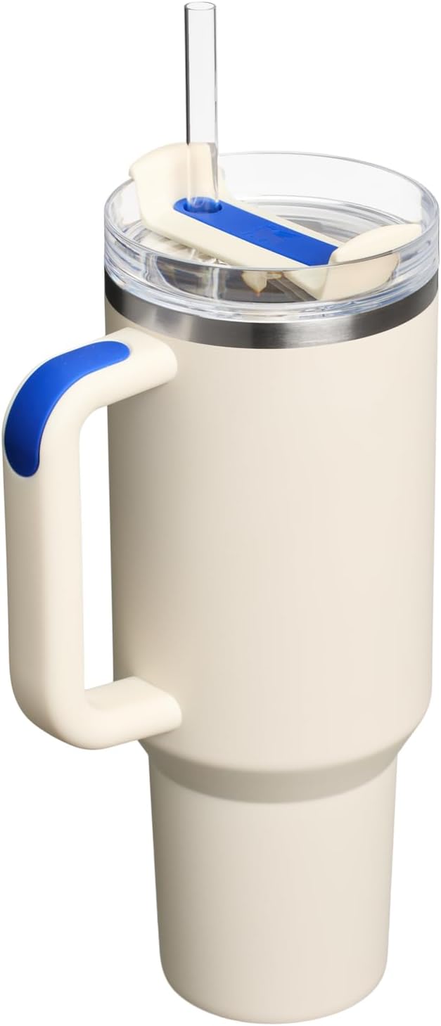Stanley Quencher H2.0 Tumbler with Handle and Straw 30 oz | Flowstate 3-Position Lid | Cup Holder Compatible for Travel | Insulated Stainless Steel Cup | BPA-Free | Cherry Blossom-Aldronix
