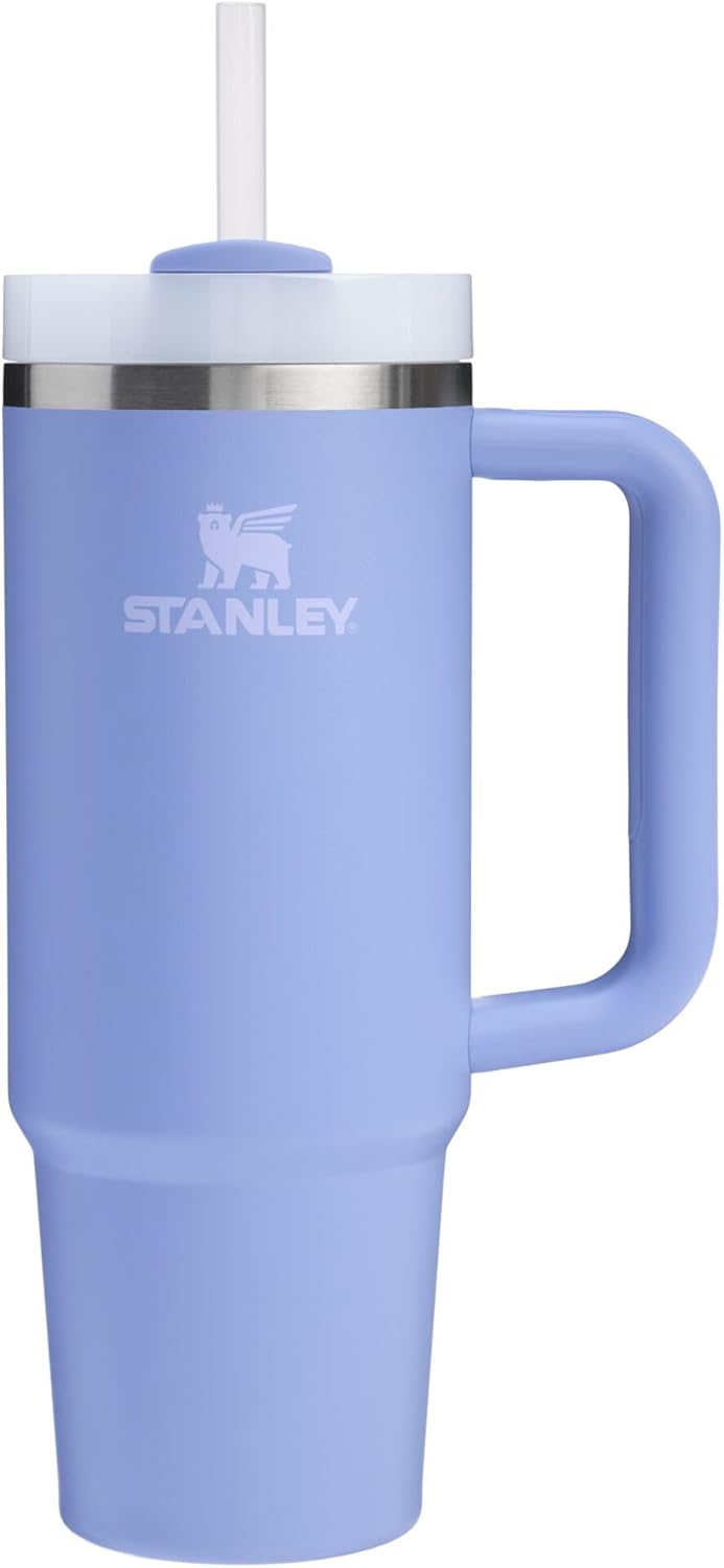 Stanley Quencher H2.0 Tumbler with Handle and Straw 30 oz | Flowstate 3-Position Lid | Cup Holder Compatible for Travel | Insulated Stainless Steel Cup | BPA-Free | Cherry Blossom-Aldronix