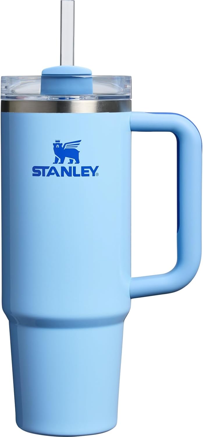Stanley Quencher H2.0 Tumbler with Handle and Straw 30 oz | Flowstate 3-Position Lid | Cup Holder Compatible for Travel | Insulated Stainless Steel Cup | BPA-Free | Cherry Blossom-Aldronix