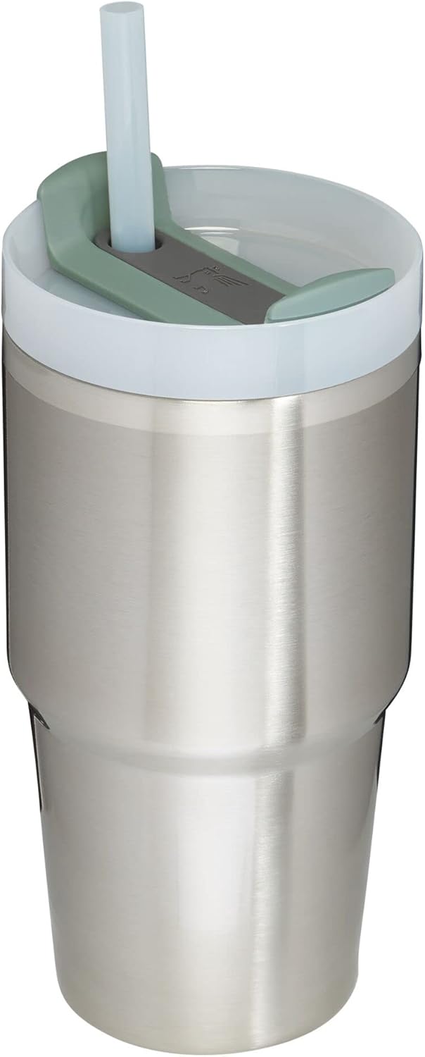 Stanley Quencher H2.0 Tumbler with Handle and Straw 30 oz | Flowstate 3-Position Lid | Cup Holder Compatible for Travel | Insulated Stainless Steel Cup | BPA-Free | Cherry Blossom-Aldronix