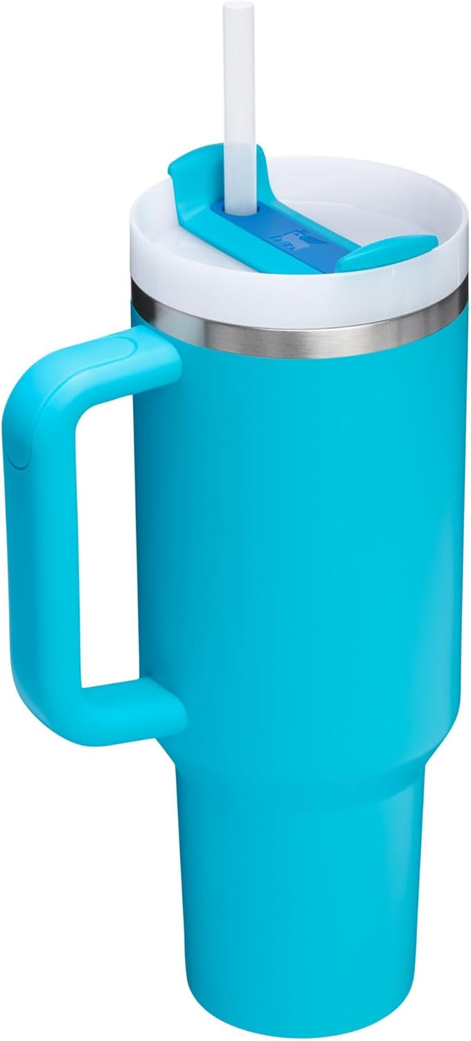 Stanley Quencher H2.0 Tumbler with Handle and Straw 30 oz | Flowstate 3-Position Lid | Cup Holder Compatible for Travel | Insulated Stainless Steel Cup | BPA-Free | Cherry Blossom-Aldronix
