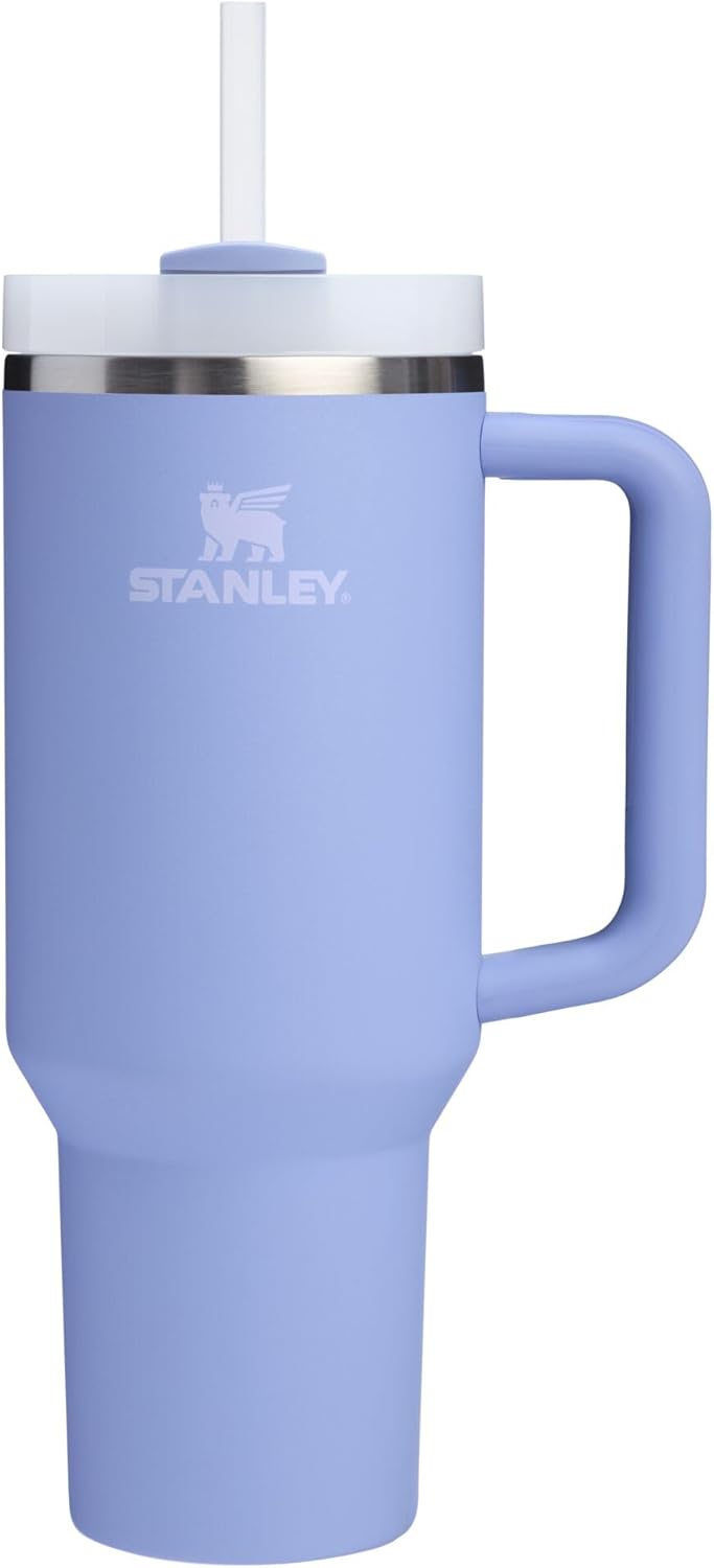 Stanley Quencher H2.0 Tumbler with Handle and Straw 30 oz | Flowstate 3-Position Lid | Cup Holder Compatible for Travel | Insulated Stainless Steel Cup | BPA-Free | Cherry Blossom-Aldronix