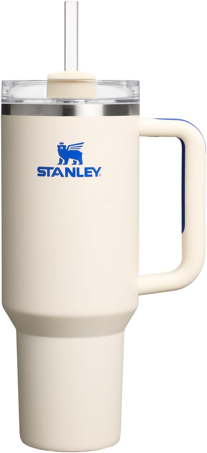 Stanley Quencher H2.0 Tumbler with Handle and Straw 30 oz | Flowstate 3-Position Lid | Cup Holder Compatible for Travel | Insulated Stainless Steel Cup | BPA-Free | Cherry Blossom-Aldronix