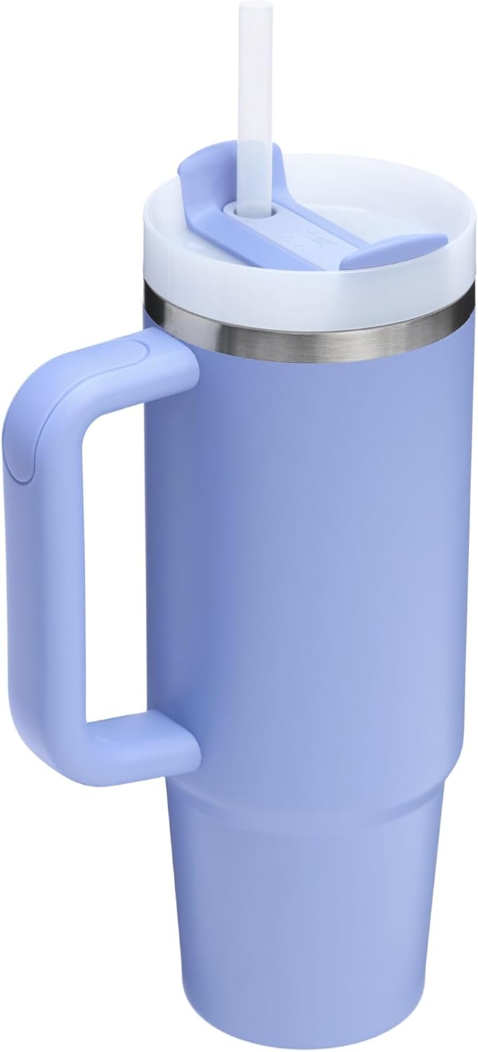 Stanley Quencher H2.0 Tumbler with Handle and Straw 30 oz | Flowstate 3-Position Lid | Cup Holder Compatible for Travel | Insulated Stainless Steel Cup | BPA-Free | Cherry Blossom-Aldronix