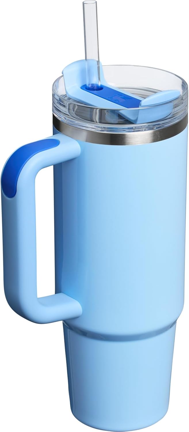 Stanley Quencher H2.0 Tumbler with Handle and Straw 30 oz | Flowstate 3-Position Lid | Cup Holder Compatible for Travel | Insulated Stainless Steel Cup | BPA-Free | Cherry Blossom-Aldronix