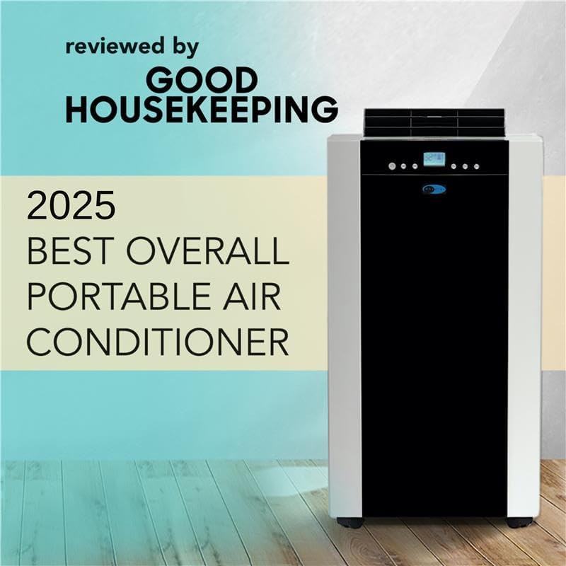 Whynter Portable Air Conditioner 14,000 BTU with Dual Hose Dehumidifier & Cooling Fan for 500 Sq Ft Rooms, Includes AC Unit Window Kit, ARC-14S (9,500 SACC)-Aldronix