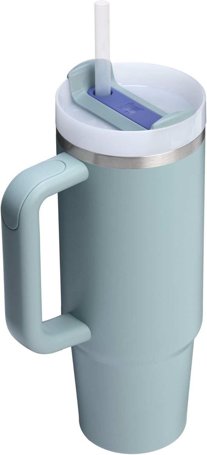 Stanley Quencher H2.0 Tumbler with Handle and Straw 30 oz | Flowstate 3-Position Lid | Cup Holder Compatible for Travel | Insulated Stainless Steel Cup | BPA-Free | Cherry Blossom-Aldronix
