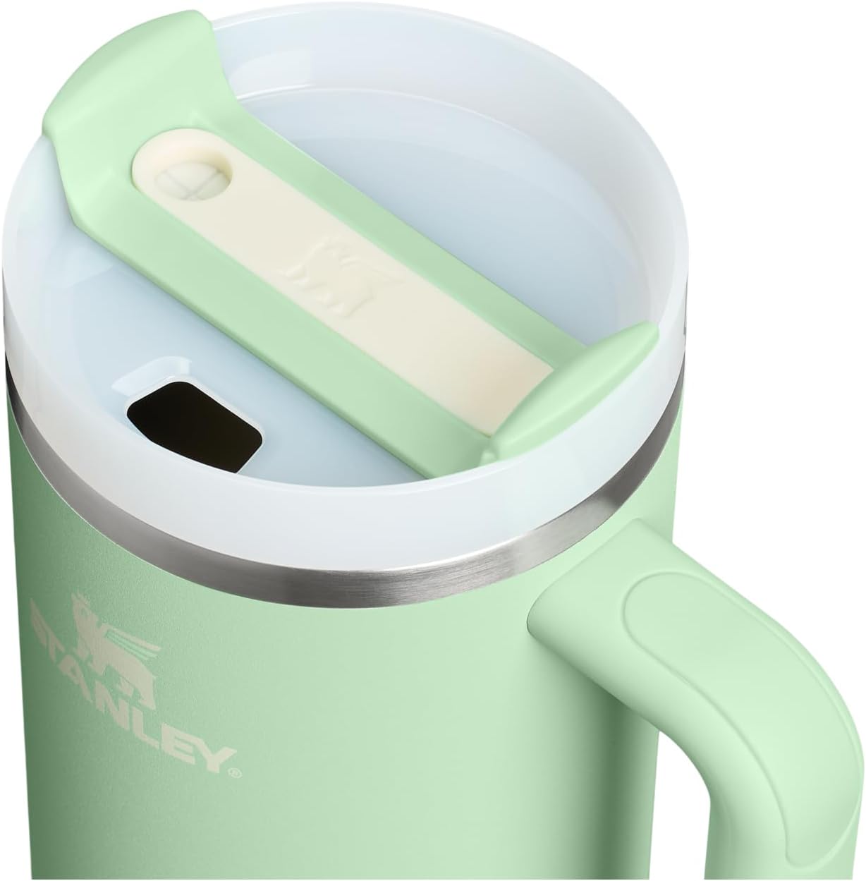 Stanley Quencher H2.0 Tumbler with Handle and Straw 30 oz | Flowstate 3-Position Lid | Cup Holder Compatible for Travel | Insulated Stainless Steel Cup | BPA-Free | Cherry Blossom-Aldronix