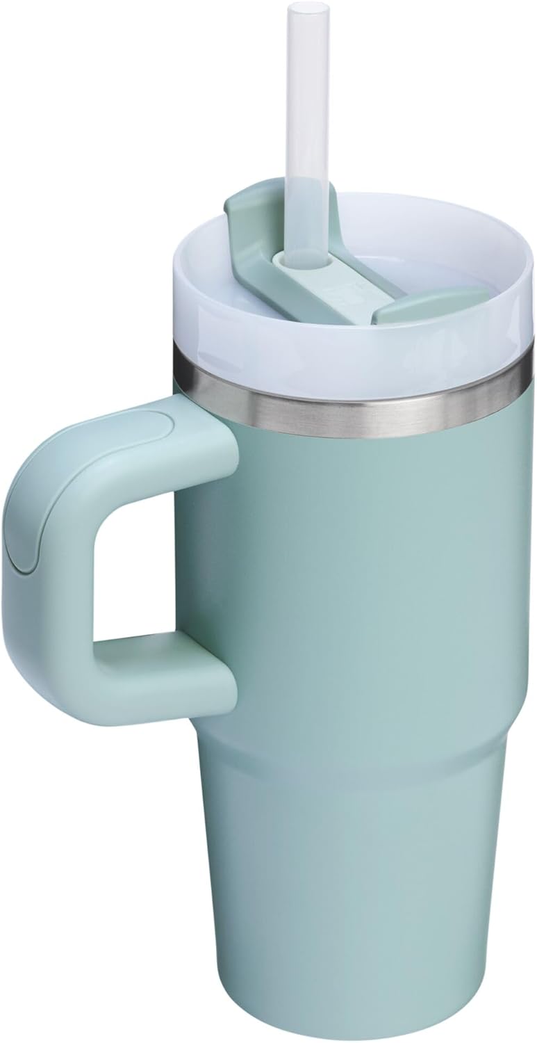 Stanley Quencher H2.0 Tumbler with Handle and Straw 30 oz | Flowstate 3-Position Lid | Cup Holder Compatible for Travel | Insulated Stainless Steel Cup | BPA-Free | Cherry Blossom-Aldronix