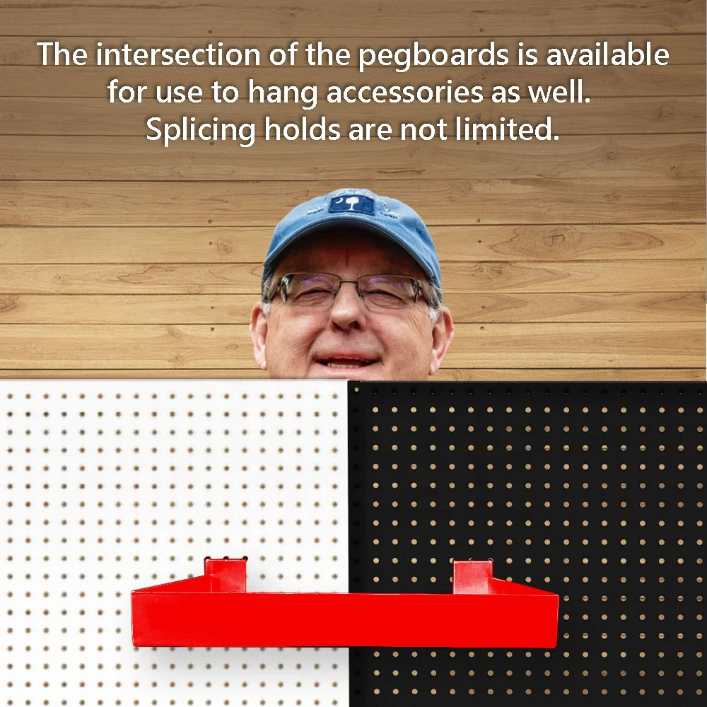 Combination Wrench Metric (8mm-22mm) SAE (1/4"-1") and Wall Mounted Tool Metal Pegboard Display-Aldronix