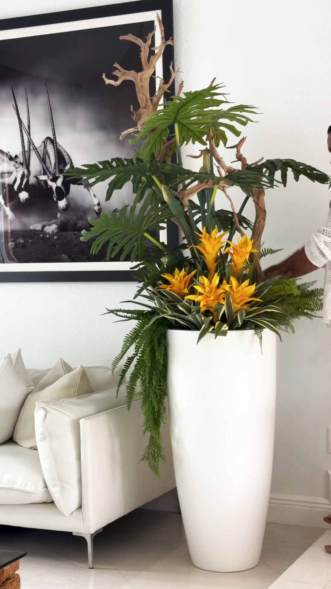 Indoor Artificial Plant( With Flower Pots)-Aldronix