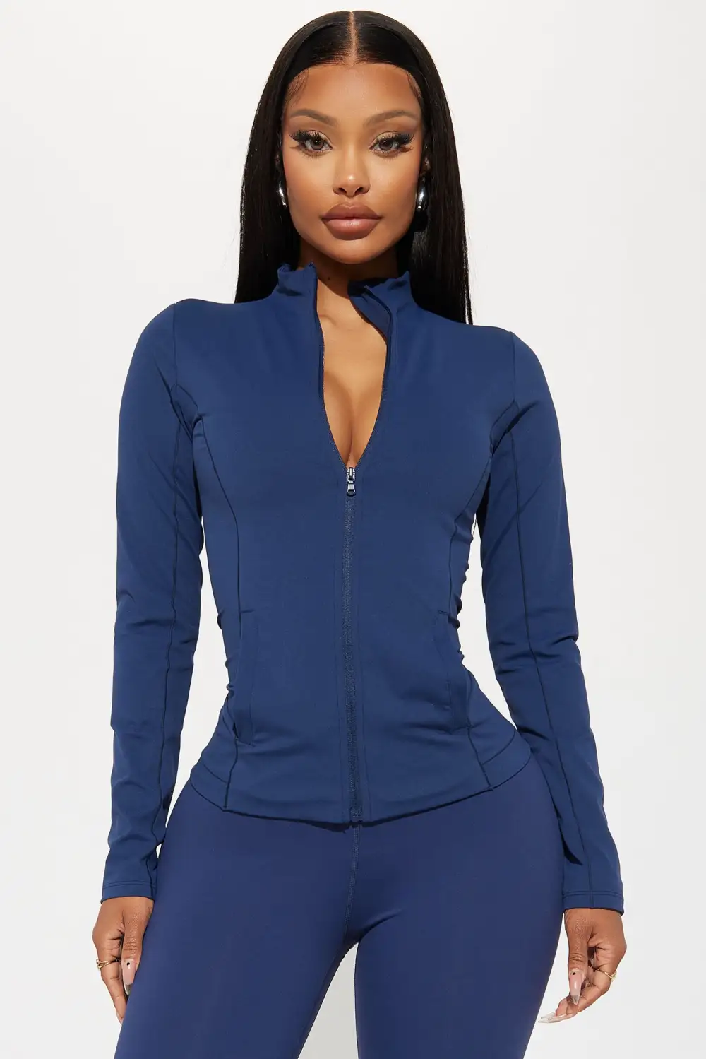 Get Right Active Jacket - Navy-Aldronix