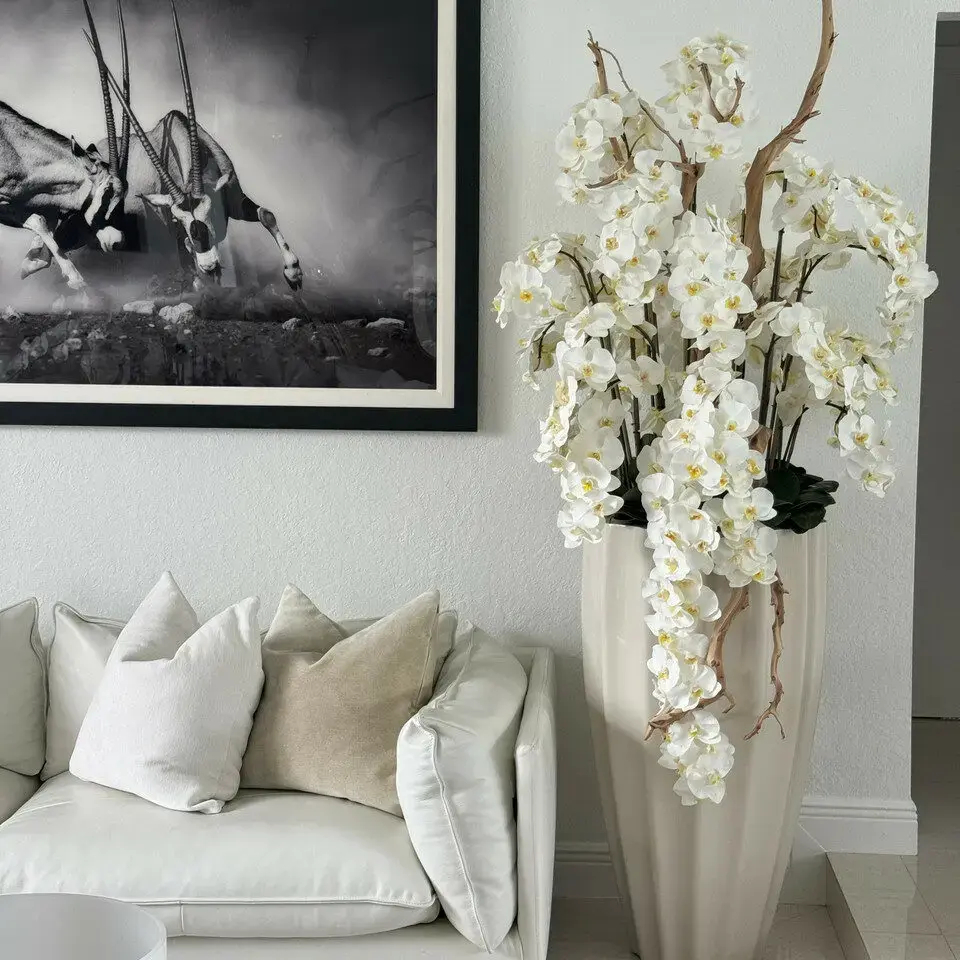 鉁═his week's special price 馃挜6ft Indoor Artificial Flowers-D ( With Flower Pots)-Aldronix