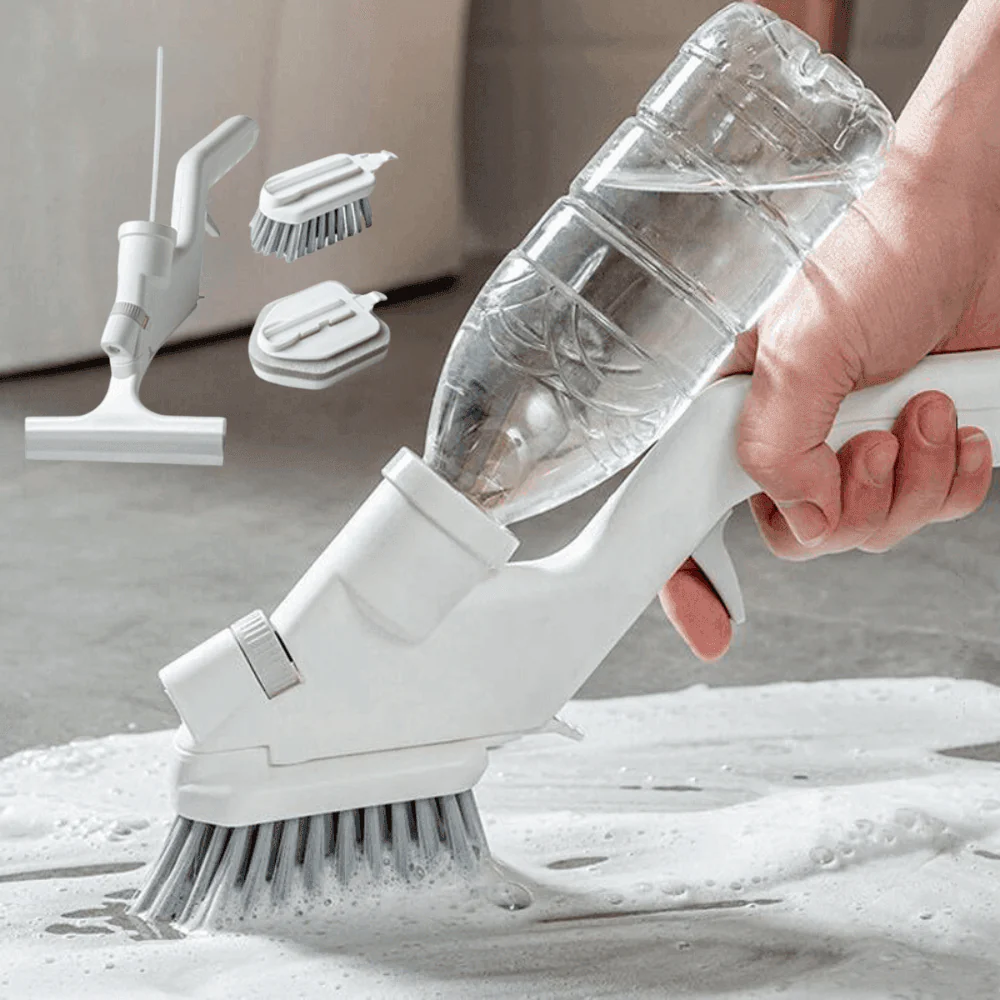 4-In-1 Bathroom Floor and Wall Cleaner Tool-Aldronix