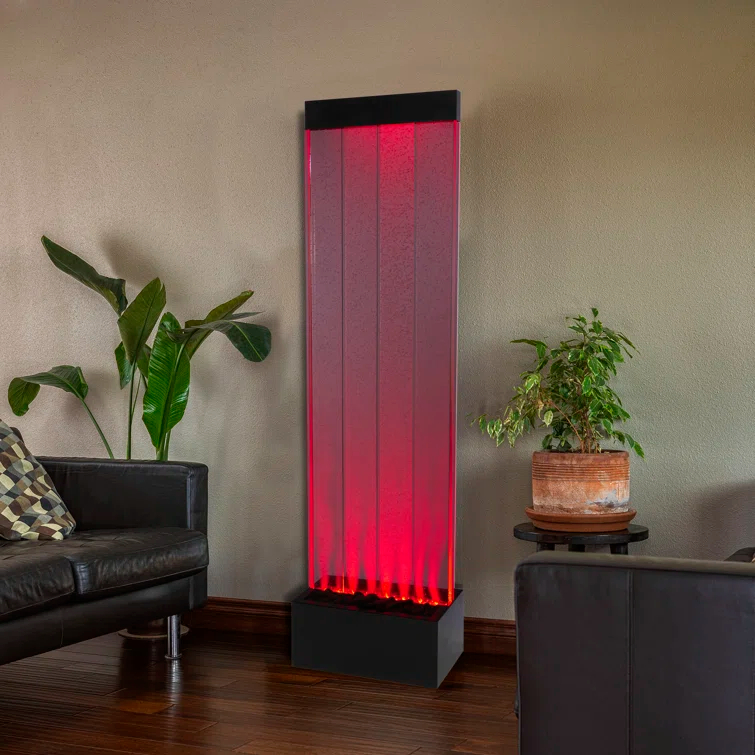 Stainless Steel Fountain with Light-Aldronix