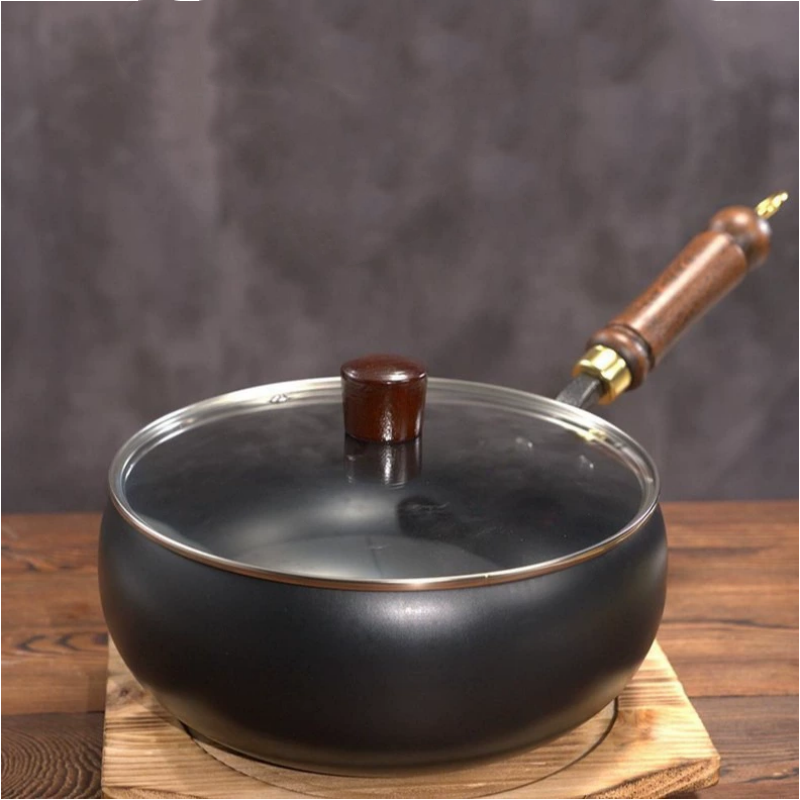 Uncoated Thick Iron Pot-Aldronix