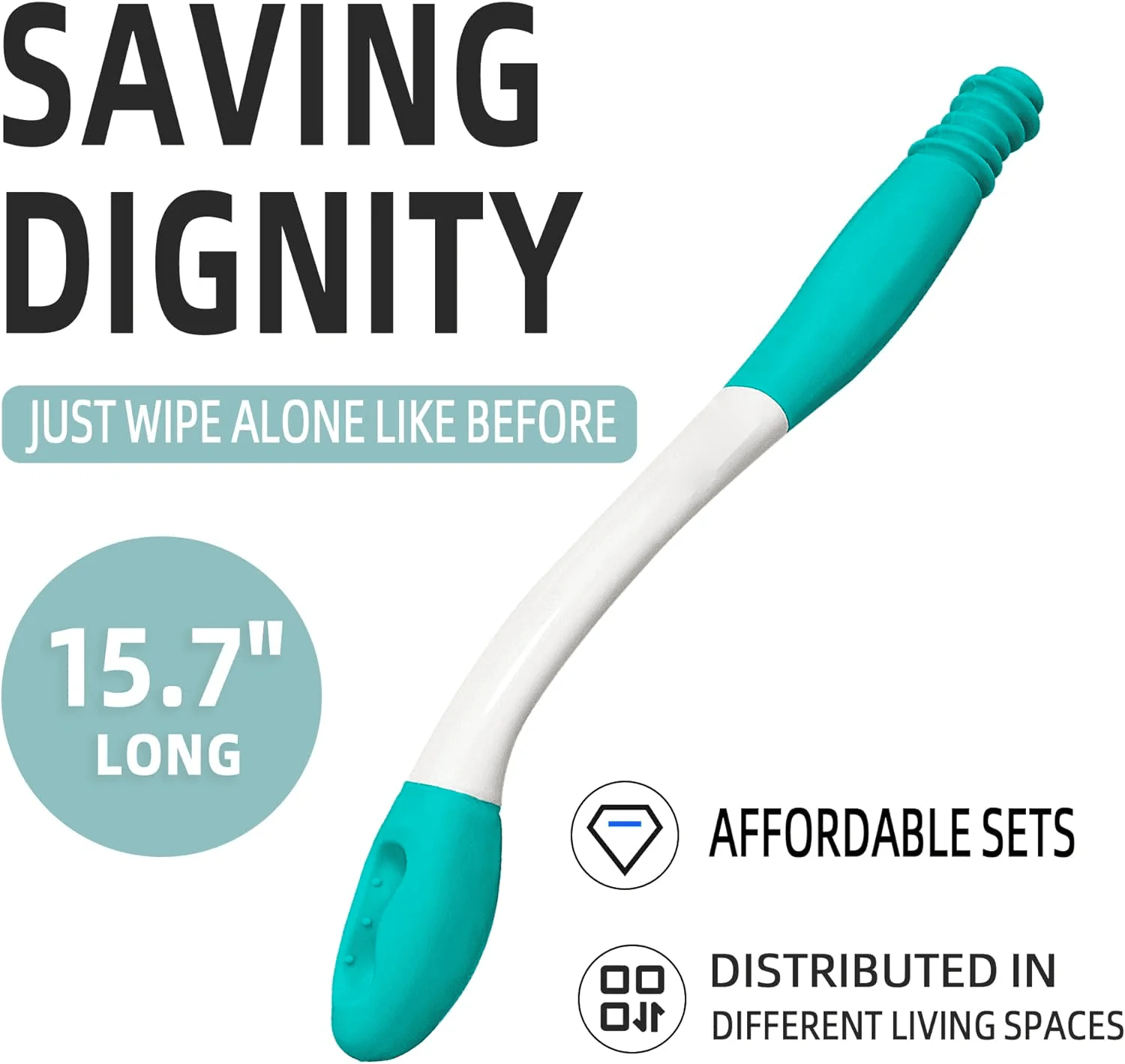 2pcs Toilet Aid For Wiping Long Reach Comfort Butt Wiper Tools-Aldronix
